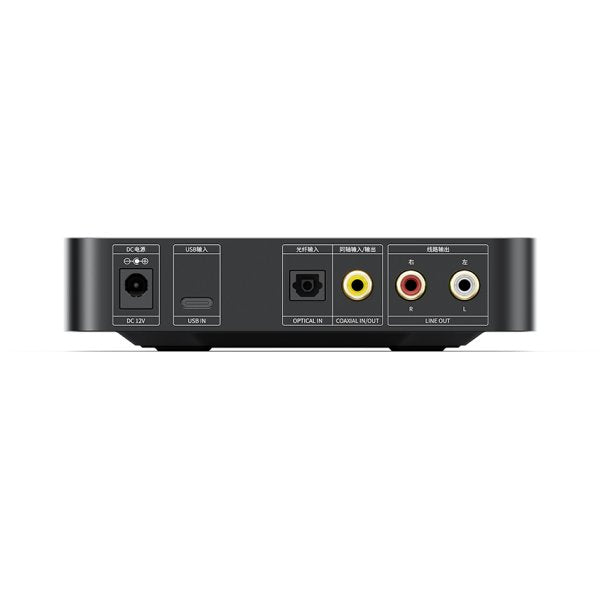 FiiO K11 R2R desktop DAC and headphone amp, black, rear panel