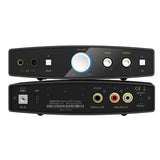 Shanling EH1 desktop DAC and headphone amp, black, front and rear panels