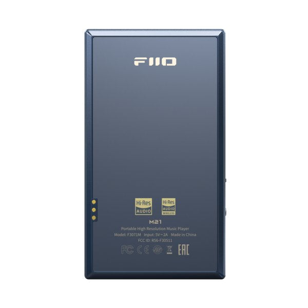 FiiO M21 music player, blue, back
