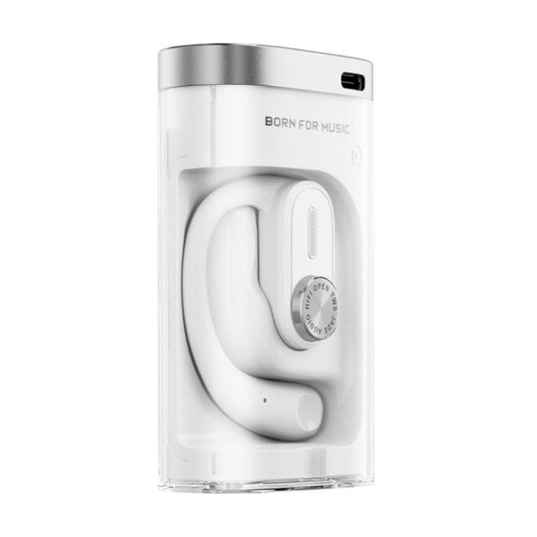 FiiO Jade Audio JW1 wireless earphones, white, case standing