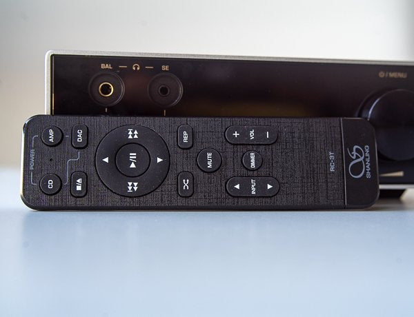Shanling EH3 desktop DAC and headphone amp, on a desk