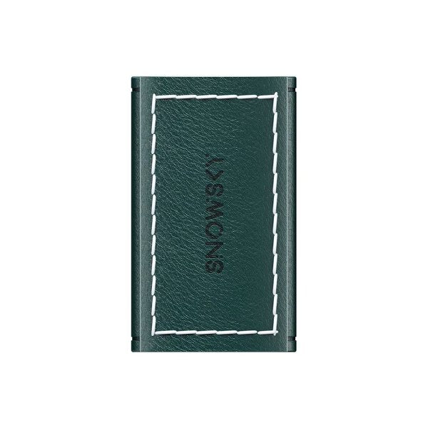 Snowsky Melody leather case, green, back