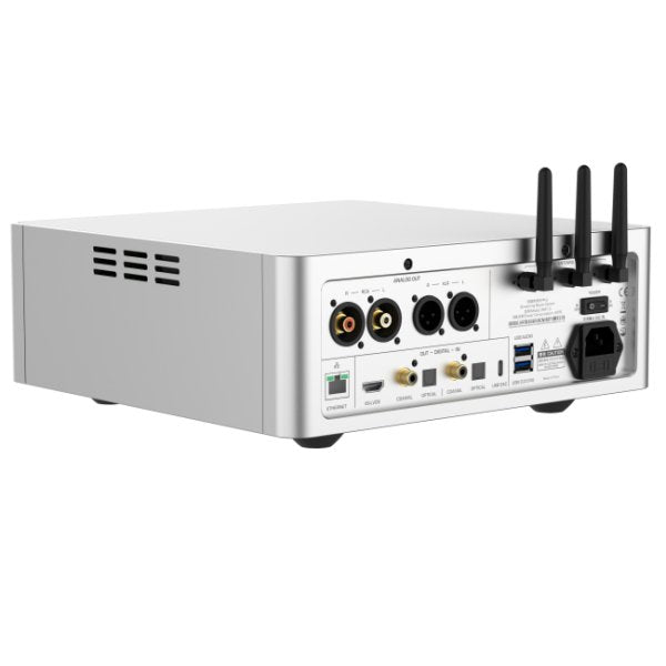 Shanling SM1.3 desktop streamer, silver, rear panel
