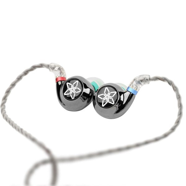 FiiO FH11 in-ear monitors, pair with silver cable