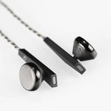 DUNU Alpha 3 flat-head earbuds, angled