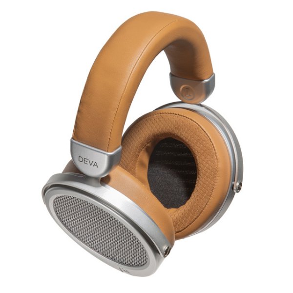 HiFiMAN Deva planar headphones, wired, angled from the other side