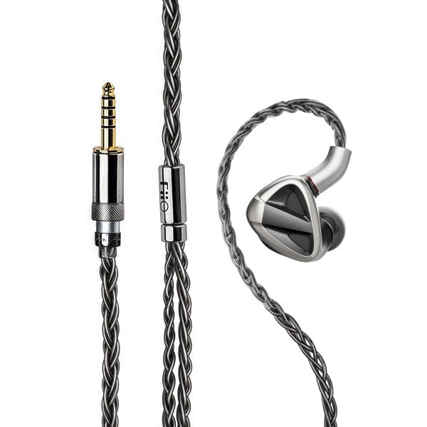 FiiO FH19 hybrid in-ear monitors, with cable and 4.4 mm plug