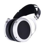 HiFiMAN Sundara planar headphones, silver, angled from the other side