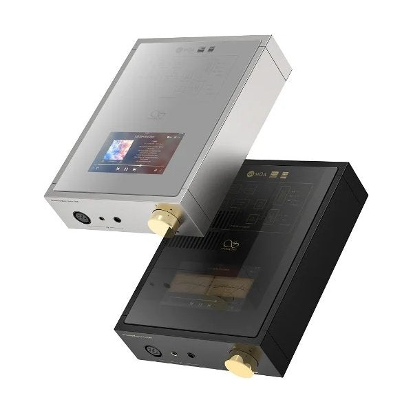 Shanling EM5 desktop streamer, DAC and amp, silver and black