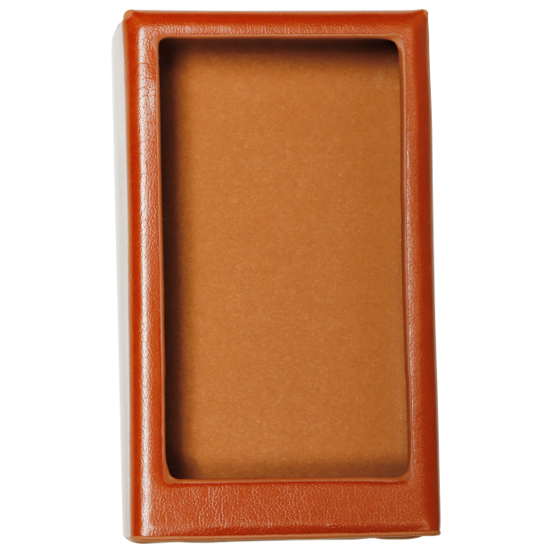 Shanling UP6 leather case, brown, front