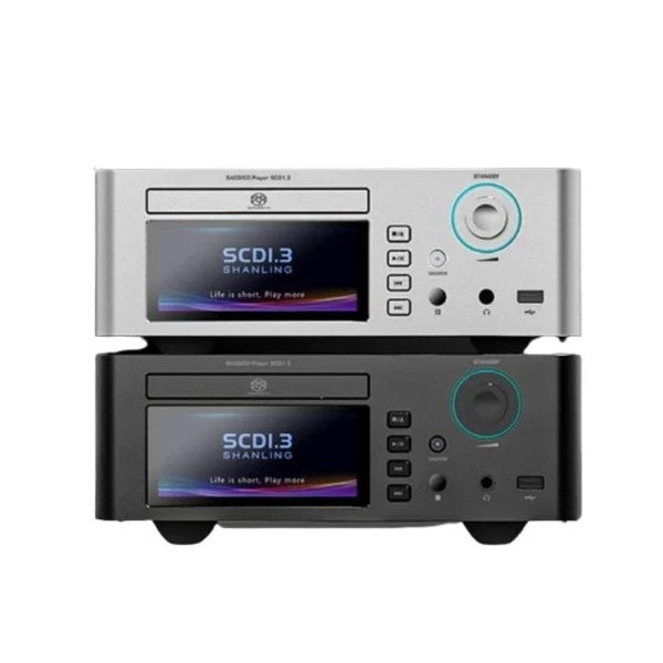 Shanling SCD1.3 SACD player, silver and black, front
