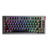 FiiO KB3 mechanical keyboard with DAC/amp, silver, with RGB lighting