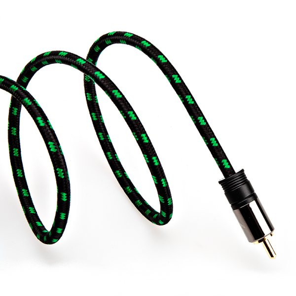 Cayin CS-30TCR USB-C to RCA coaxial cable, cable, coiled