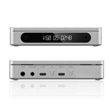 FiiO DM13 portable CD player, silver, panels
