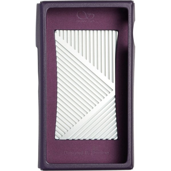 Shanling M7T leather case, purple, front