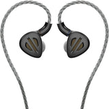 FiiO FH9 hybrid in-ear monitors, black, with cable