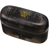 Audio-Technica ATH-CKS30TW+ wireless earbuds, translucent black, closed charging case