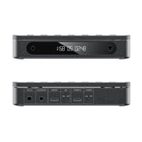 FiiO DM13 portable CD player, black, front and rear panels