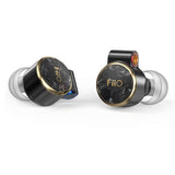 FiiO FD3 and FD3 Pro in-ear monitors, shells, angled