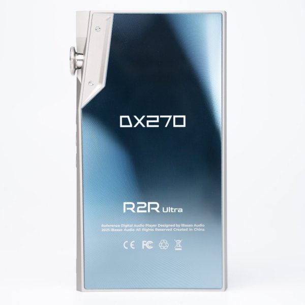 iBasso DX270 R2R Ultra music player, blue glass back