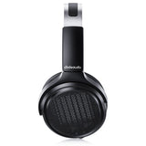 FiiO Jade Audio JT7 open-back planar headphones, black, side view