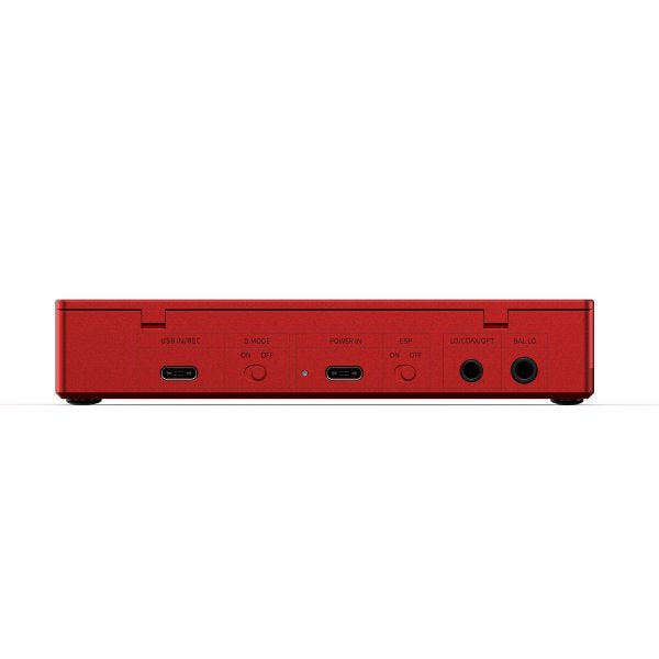 FiiO DM15 R2R CD player, red, rear panel
