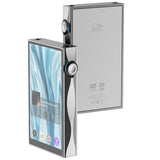 Shanling M3 Plus music player, grey, front and back