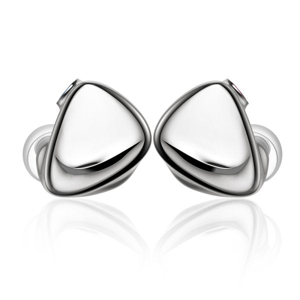 FiiO FX17 tribrid in-ear monitors, silver, shells