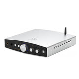 Shanling EH2 desktop R2R DAC and headphone amp, silver, angled