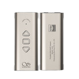 Shanling UA3 USB DAC and headphone amp, titanium, front and back
