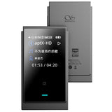 Shanling UP6 Bluetooth DAC and headphone amp, grey, front and back
