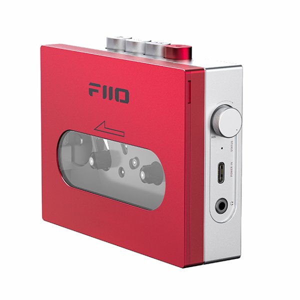 FiiO CP13 cassette player, red, angled
