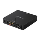 FiiO BR15 R2R Bluetooth receiver and DAC, black, rear angled