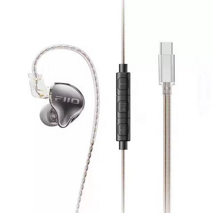 FiiO JD10 in-ear earphones, black, USB-C version with mic