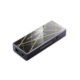 FiiO KA13 portable DAC and headphone amp, black, with light pattern