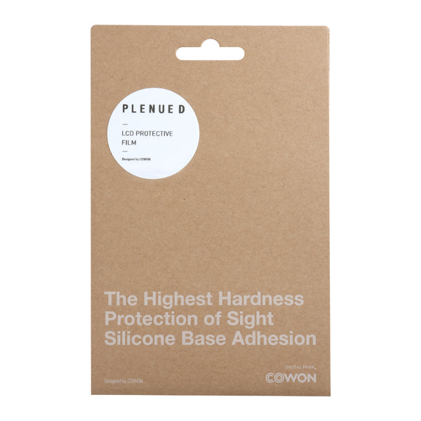 Cowon Plenue D, D2 and D3 screen protector, in its packaging