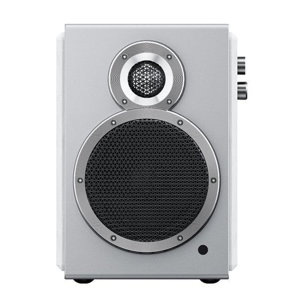 FiiO SA1 desktop active speakers, white, front