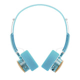 FiiO EH11 Bluetooth on-ear headphones, cyan, front