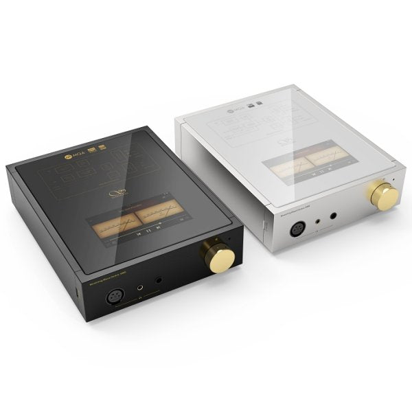 Shanling EM5 desktop streamer, DAC and amp, black and silver