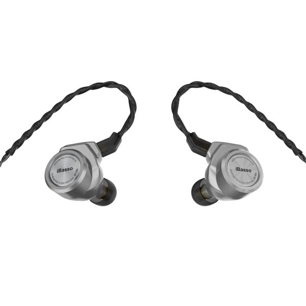 iBasso 3T-154 in-ear monitors, silver, pair