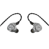 iBasso 3T-154 in-ear monitors, silver, pair