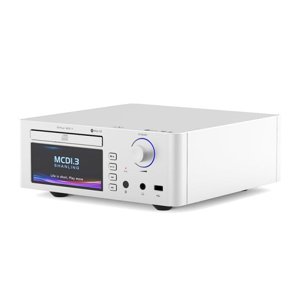 Shanling SCD1.3 SACD player, silver, angled