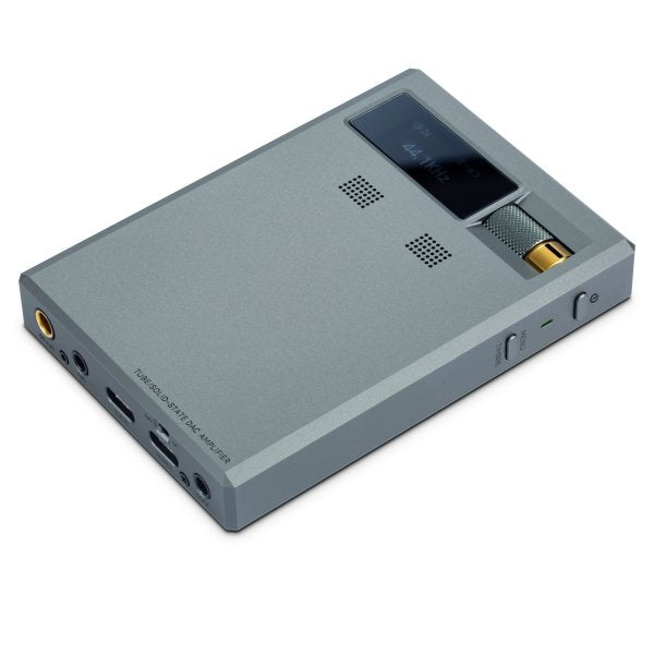 Cayin RU9 portable DAC and headphone amp, lying flat
