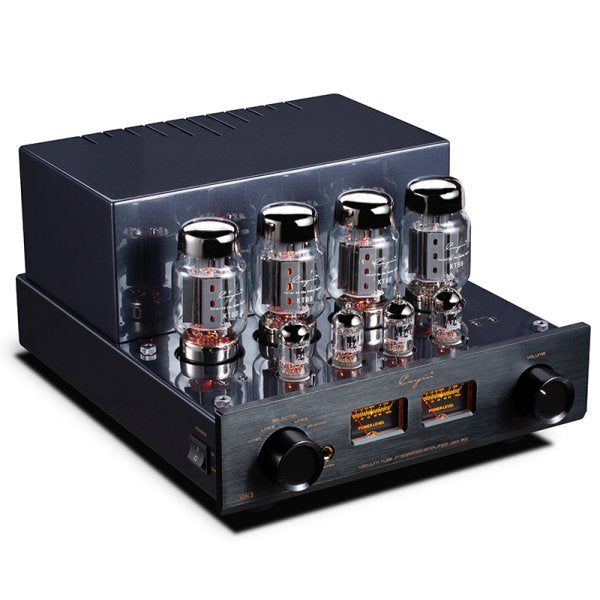 Cayin Jazz 80 Bluetooth valve amplifier, black, from above