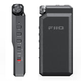 FiiO BTR17 Bluetooth DAC and headphone amp, black, side and back