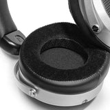 HiFiMAN HE400se planar headphones, ear pad close-up