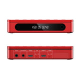 FiiO DM13 portable CD player, red, front and rear panels