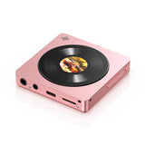 FiiO Snowsky Disc music player, pink, record-style screen
