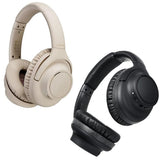 Audio-Technica ATH-S300BT noise-cancelling headphones, beige and black