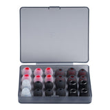 FiiO HS19 ear tips and carry case, open case, front